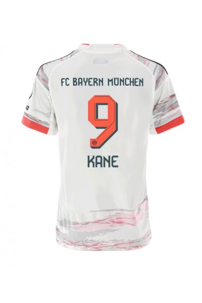 Bayern Munich Harry Kane #9 Jalkapallovaatteet Naisten Vieraspaita 2025-26 Lyhythihainen Bayern Munich Harry Kane #9 Jalkapallovaatteet Naisten Vieraspaita 2025-26 Lyhythihainen